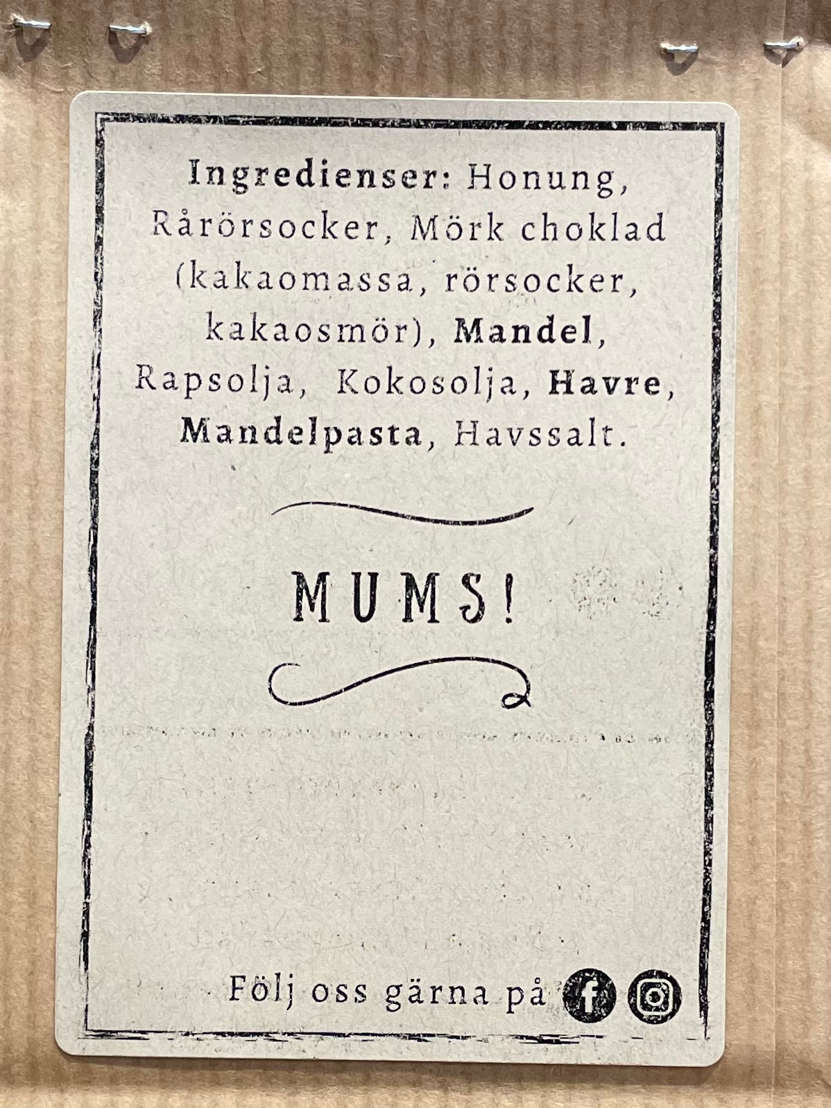 Honungsfudge Mandel & Havssalt