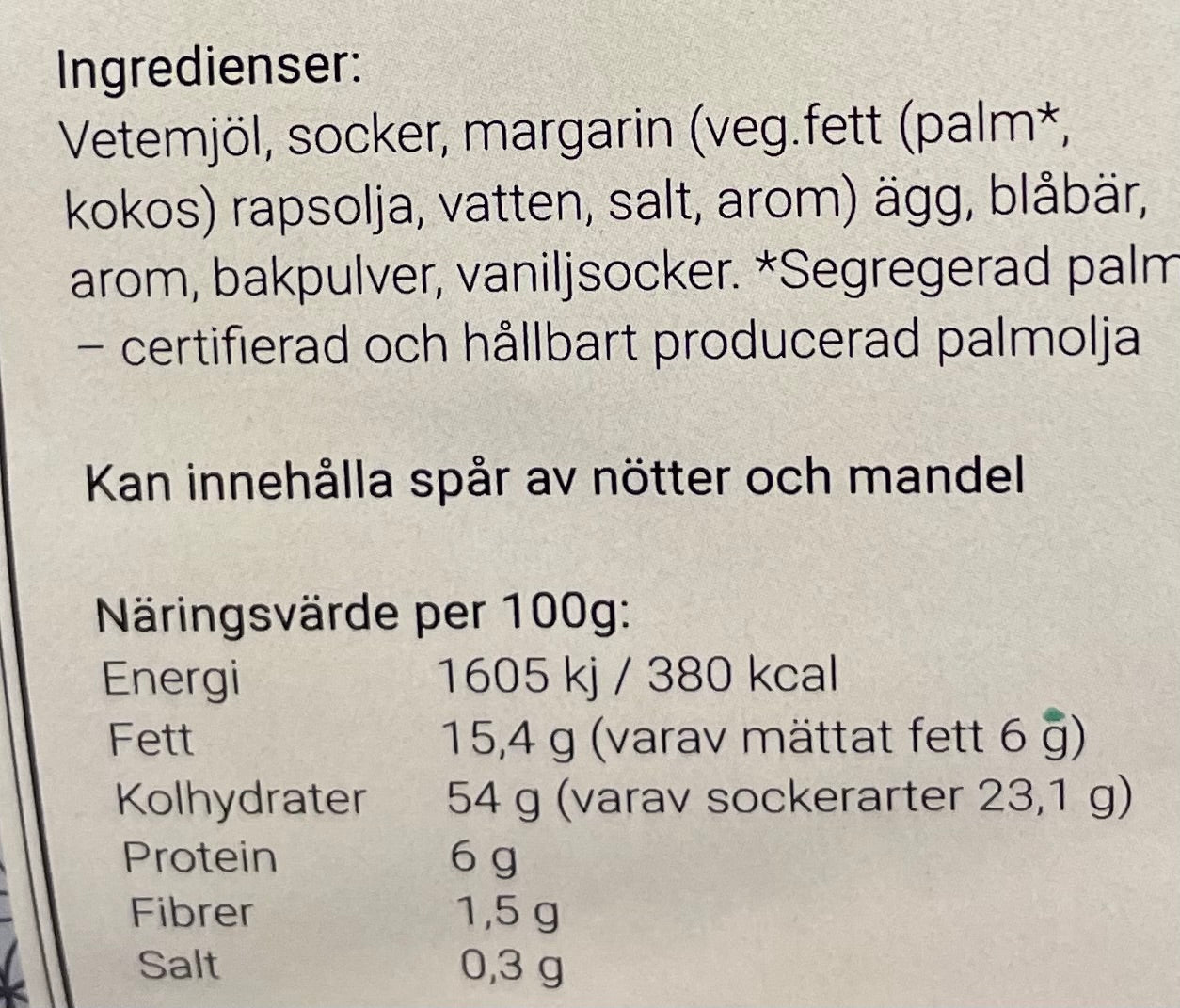 Skorpor Blåbär