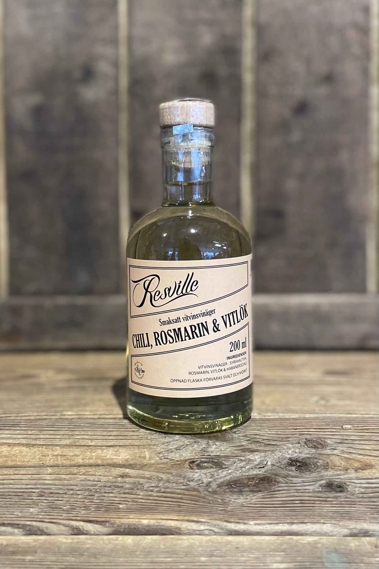 Smaksatt vitvinsvinäger Chili, rosmarin & vitlök