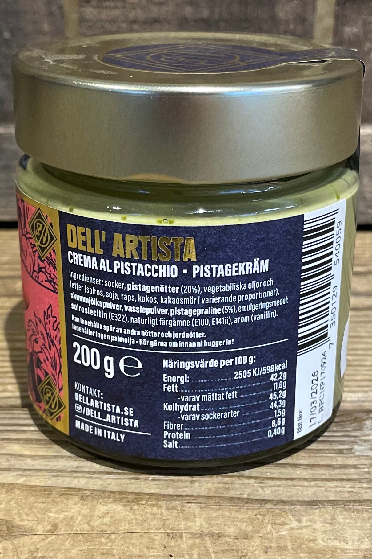 Dell’ Artista Pistagekräm