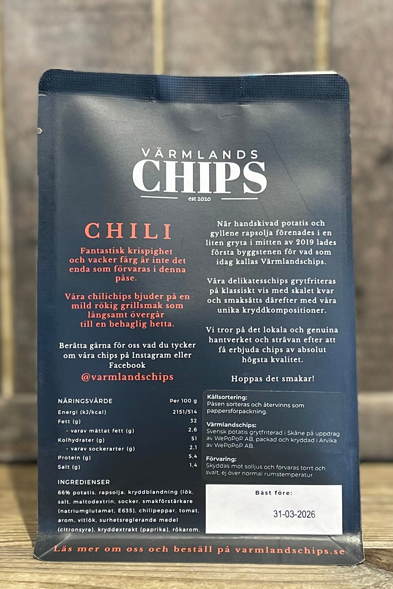 Värmlandschips Chili