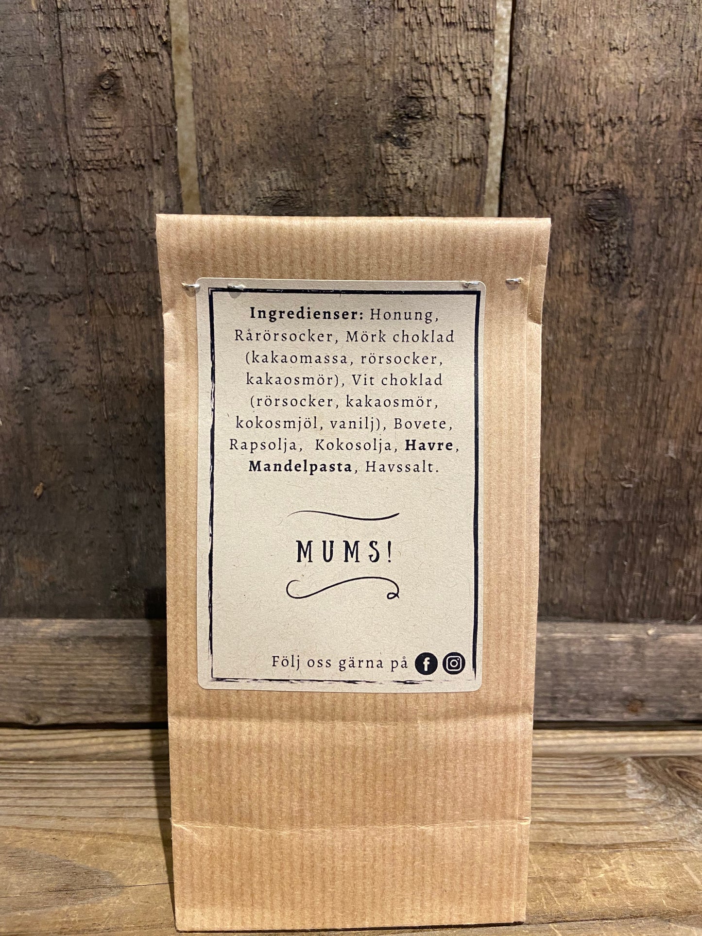 Honungsfudge Salt kola & Bovetekrisp