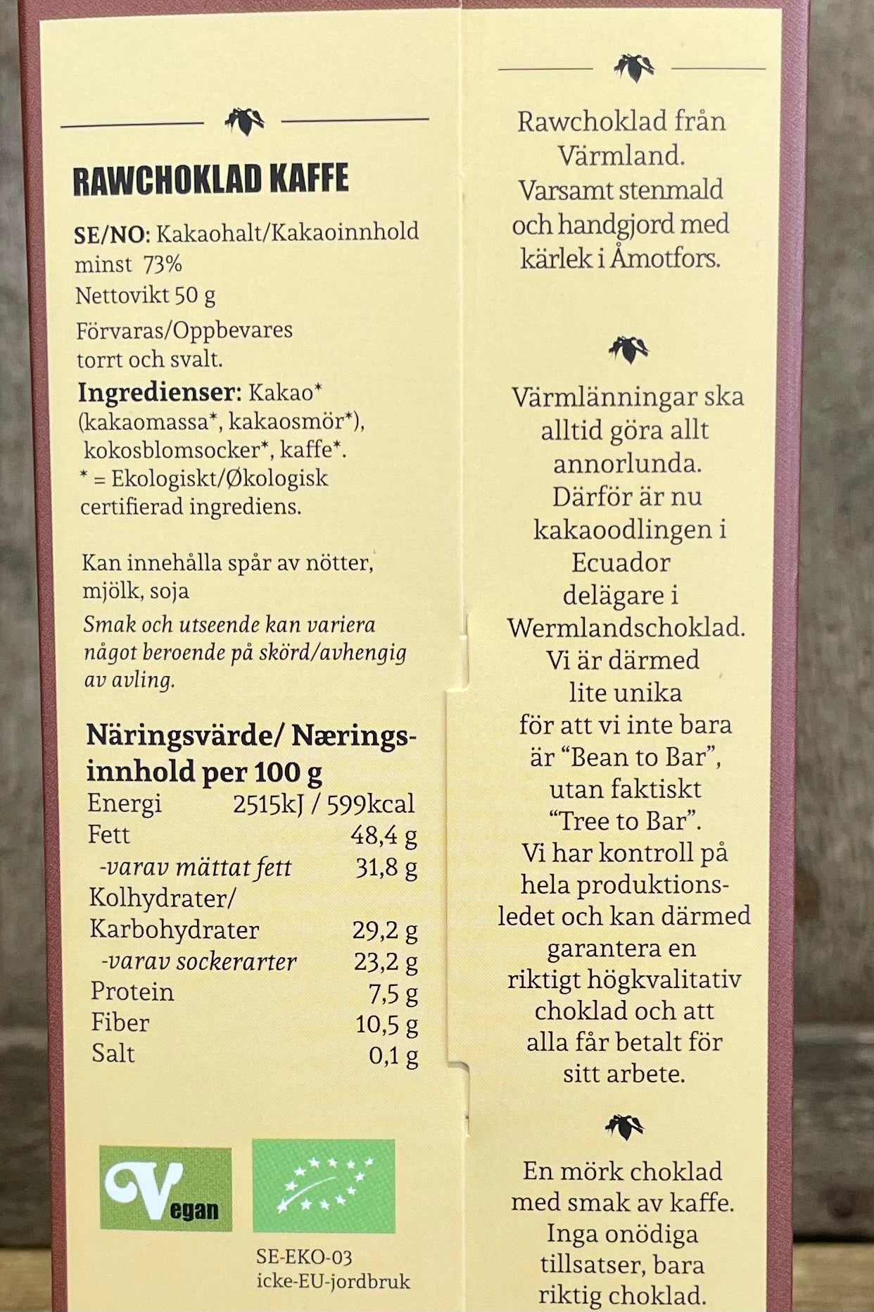 Rawchoklad Kaffe