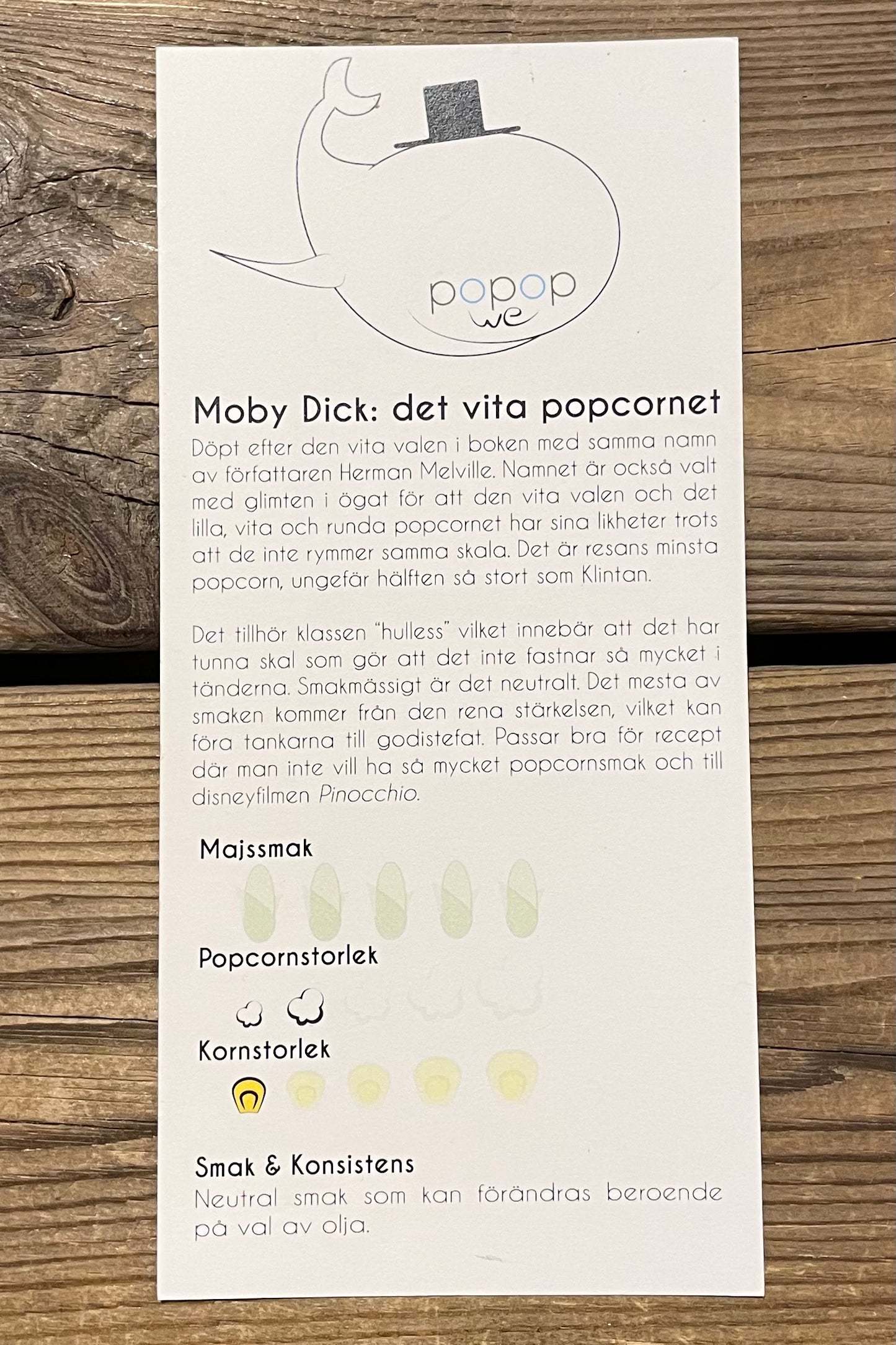 Wepopop 100g Moby Dick