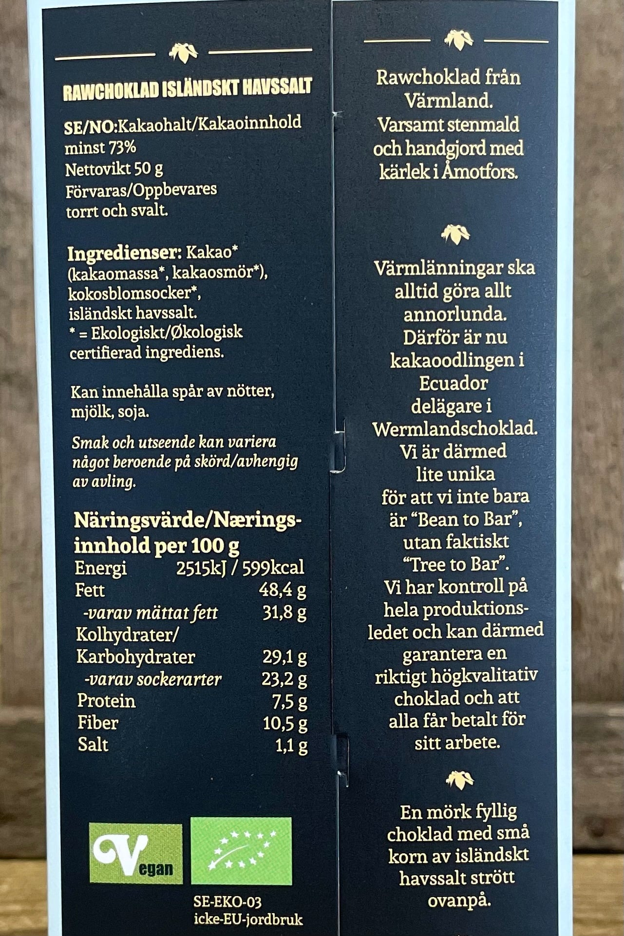 Rawchoklad Havssalt