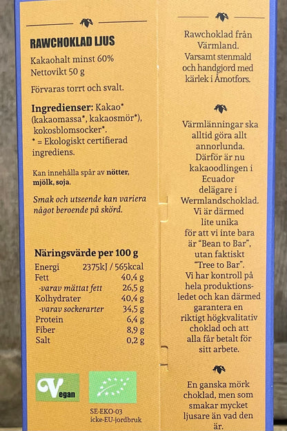 Rawchoklad Ljus
