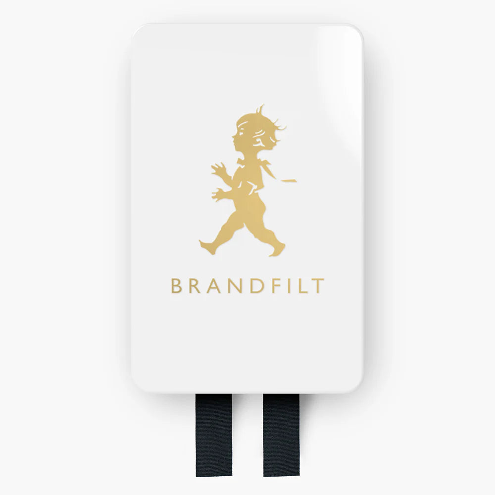 Brandfilt - Vit/Guld