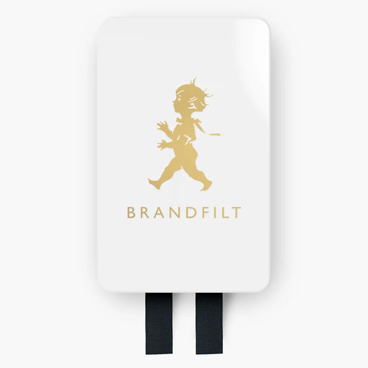 Brandfilt - Vit/Guld