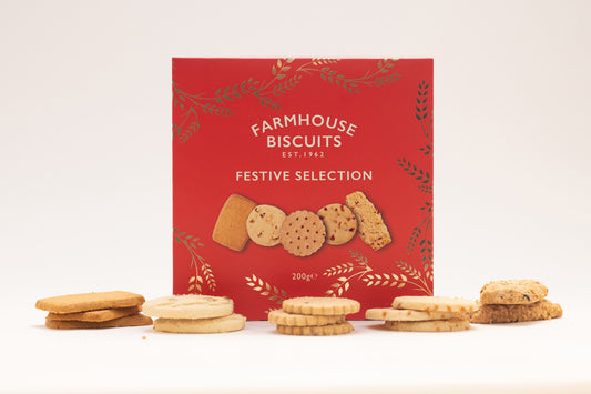 Red Festive Selection Biscuits box