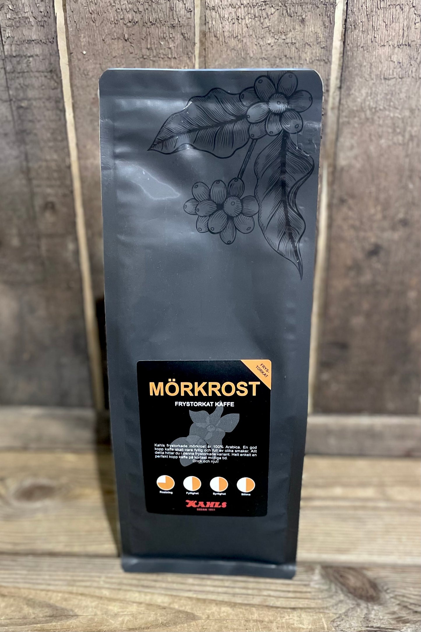 Frystorkat Kaffe Mörkrost