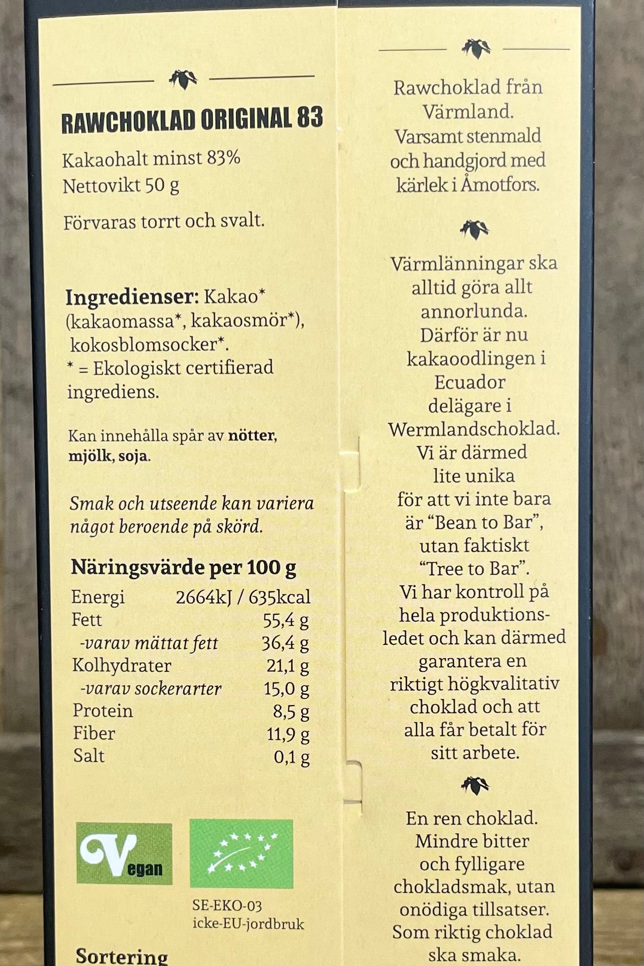 Rawchoklad 83%