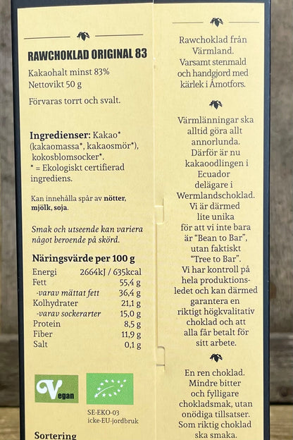 Rawchoklad 83%