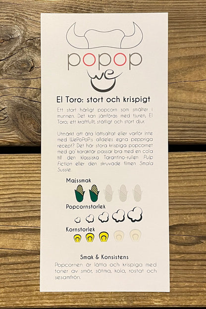 Wepopop 100g El Toro