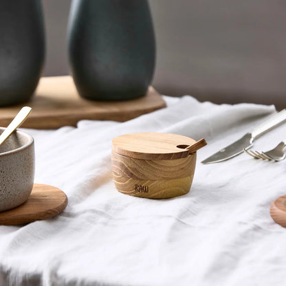 RAW Teak salt/socker skål