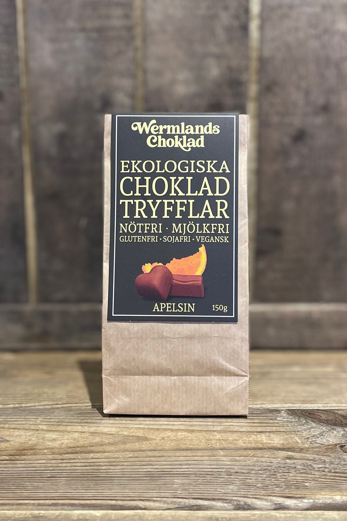 Ekologiska Chokladtryfflar Apelsin