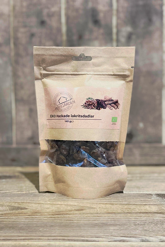Ekologiska hackade lakritsdadlar