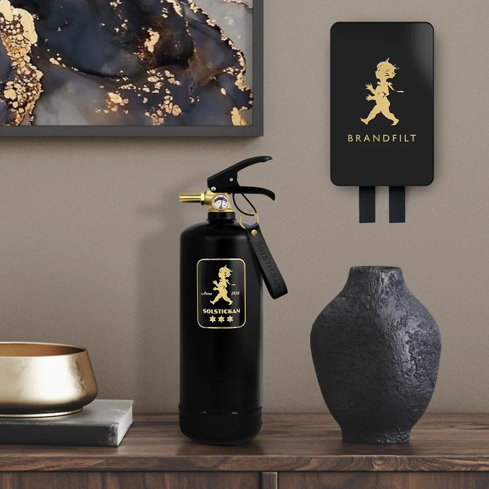 Brandfilt - Svart/Guld