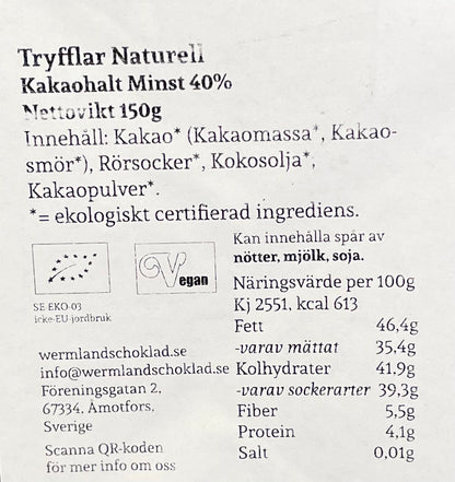 Chokladtryfflar Naturell