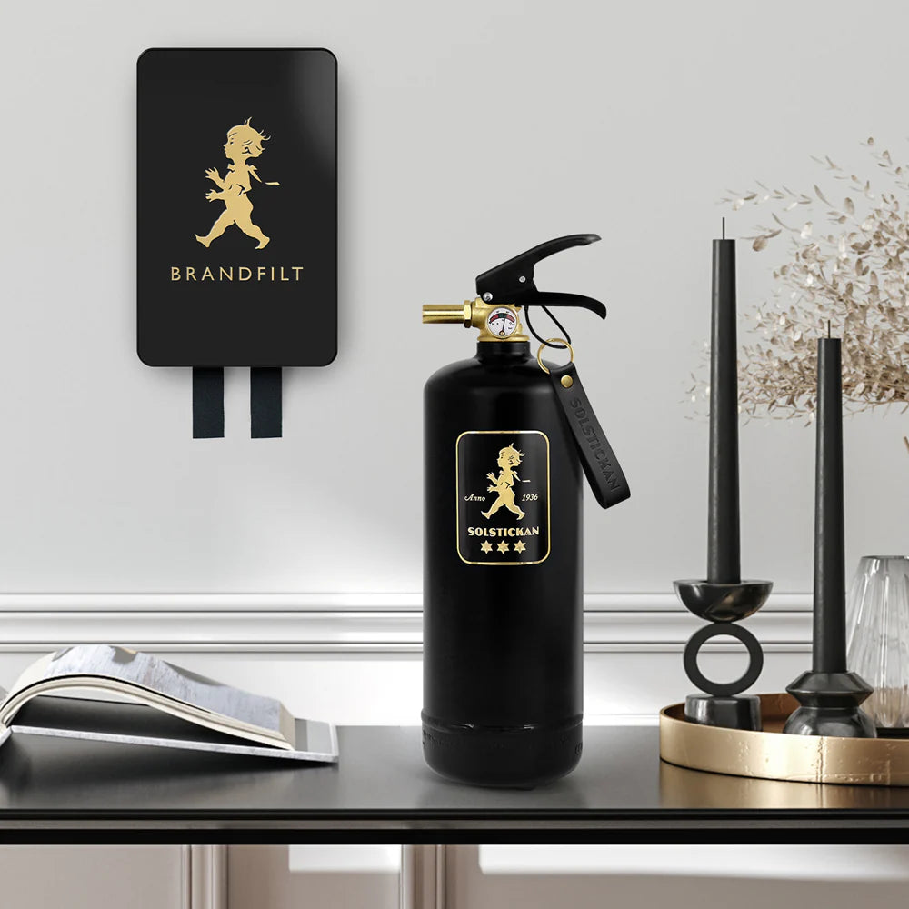 Brandfilt - Svart/Guld