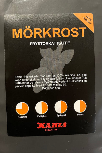 Frystorkat Kaffe Mörkrost