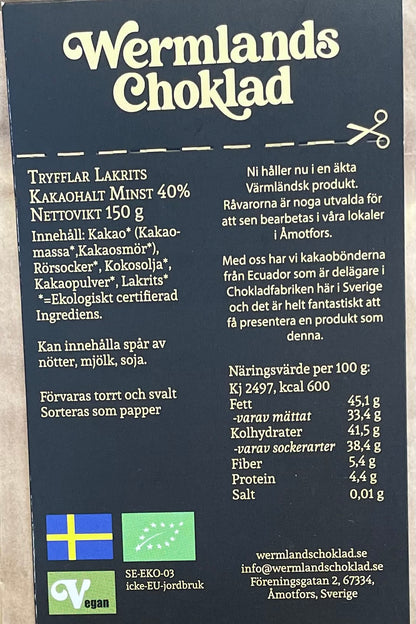 Chokladtryfflar Lakrits