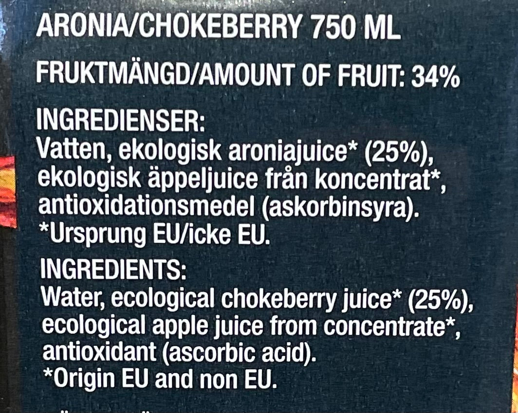 Bärdryck Aronia Nordic Crown