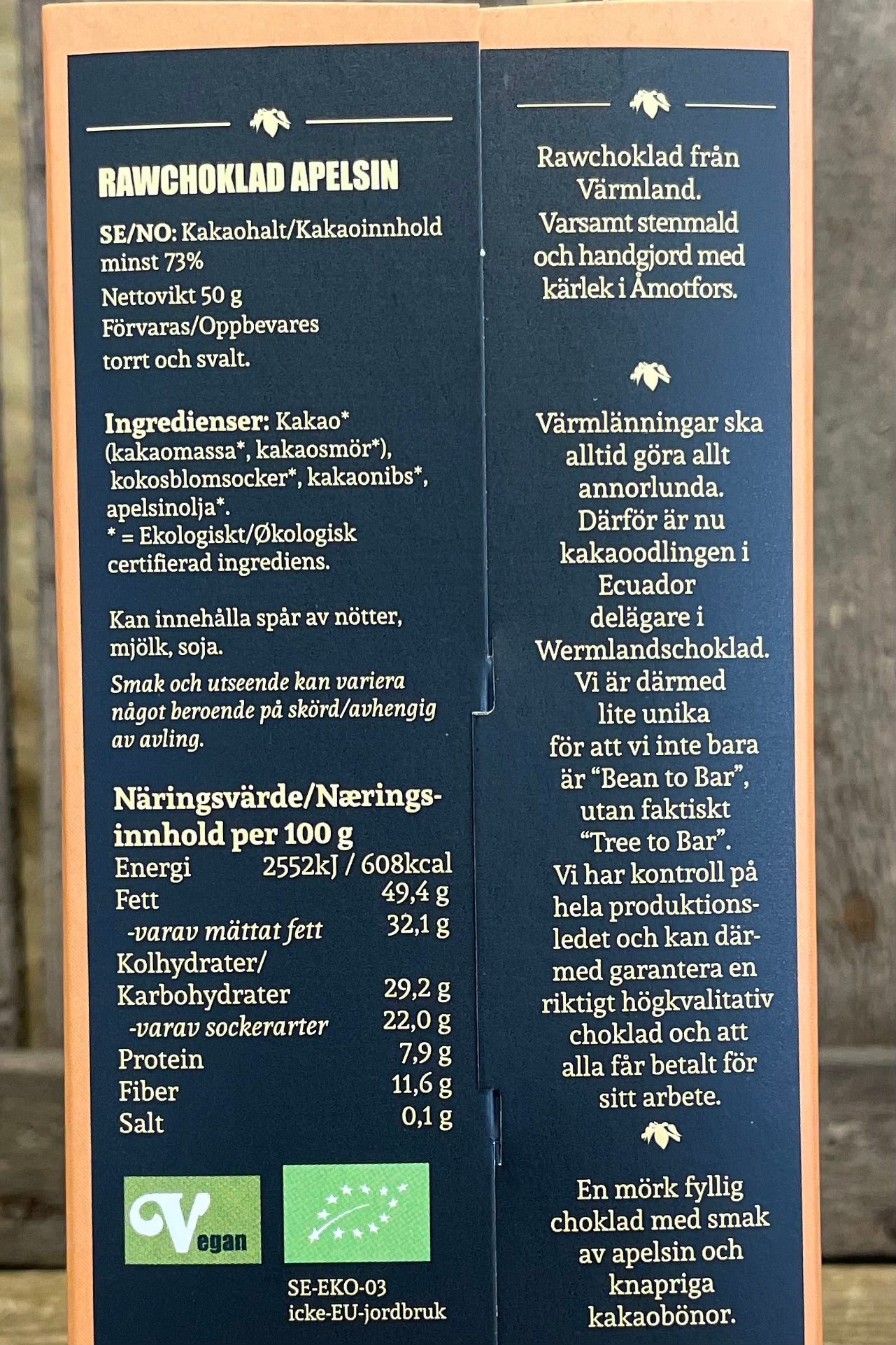 Rawchoklad Apelsin