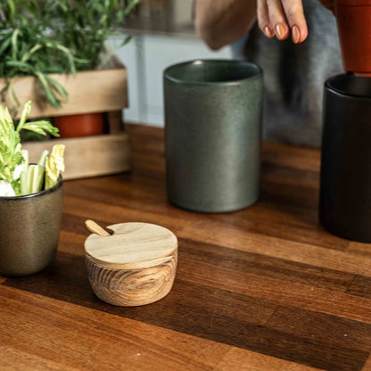 RAW Teak salt/socker skål