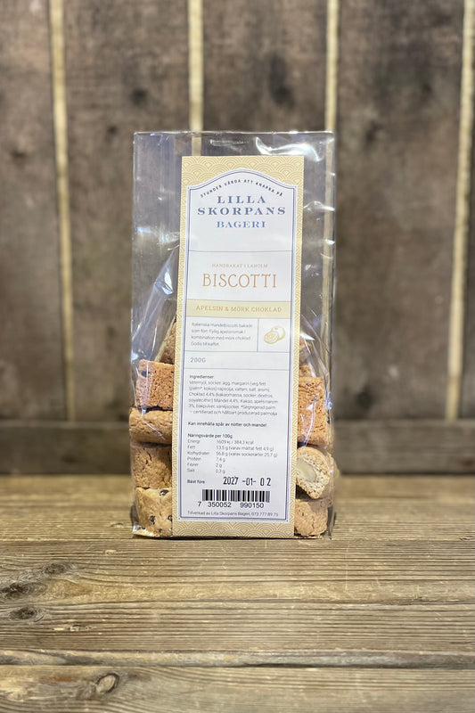 Biscotti Apelsin & Mörk Choklad
