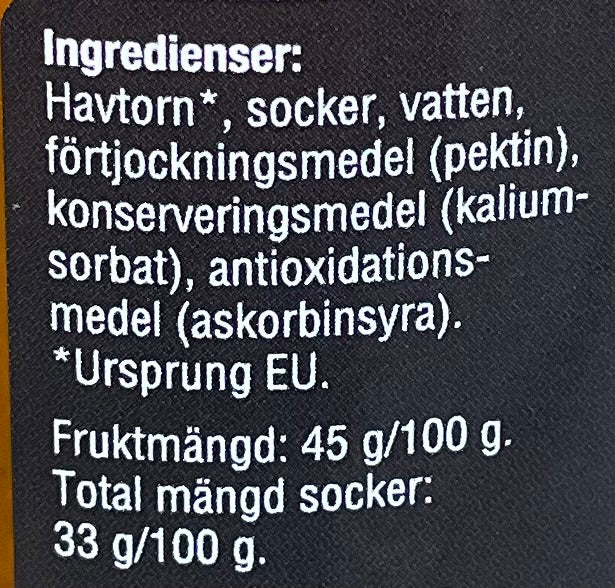 Havtornssylt Nordic Crown