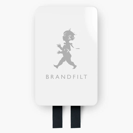 Brandfilt Solstickan vit/silver