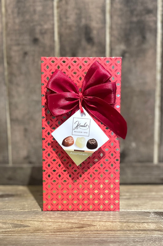 Ask med blandade praliner