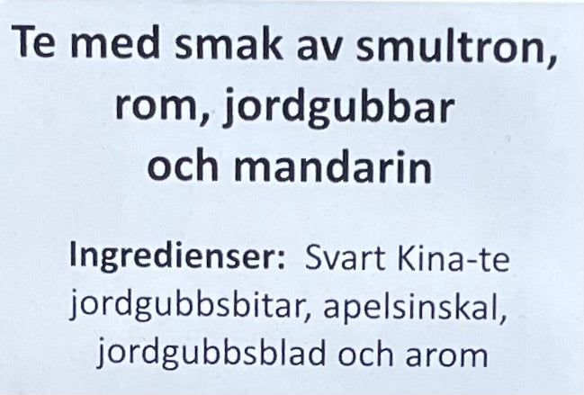 Svart te Sundborn
