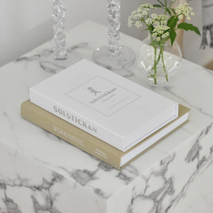 Brandfilt Solstickan vit/silver