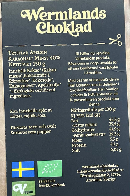 Chokladtryfflar Apelsin