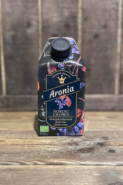 Ekologisk kallpressad råsaft Aronia