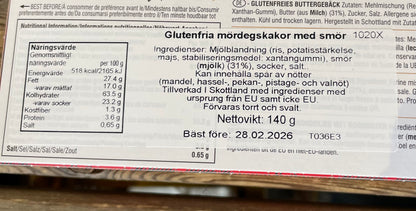 Shortbread Glutenfritt