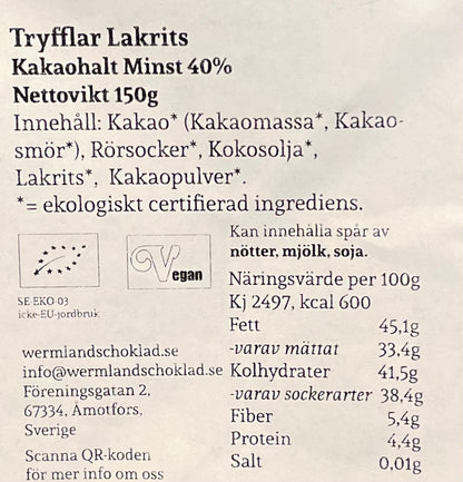Chokladtryfflar Lakrits