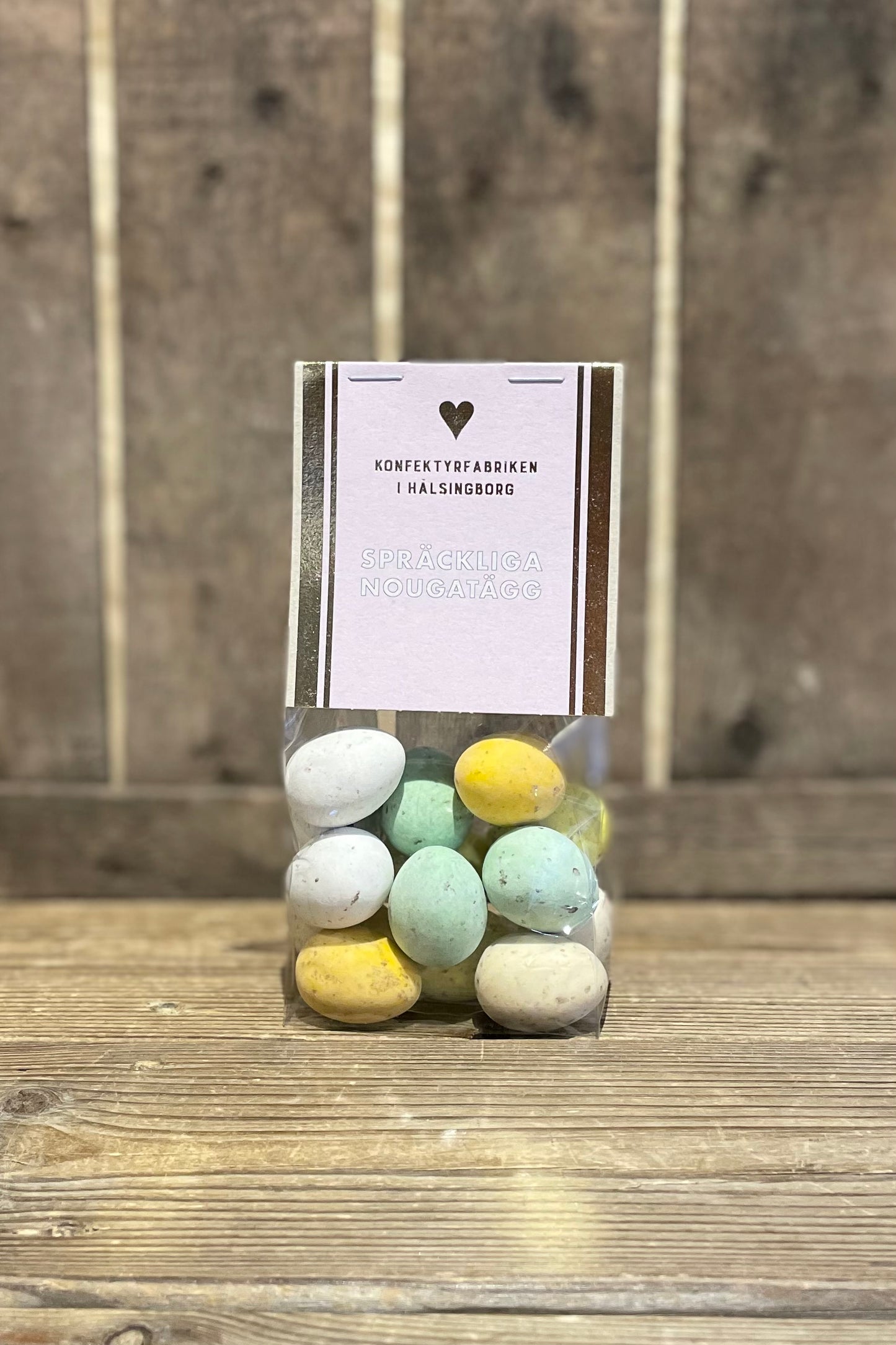 Spräckliga Nougatägg