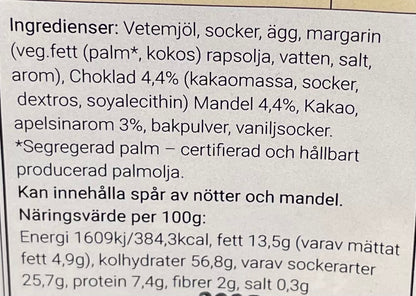 Biscotti Apelsin & Mörk Choklad