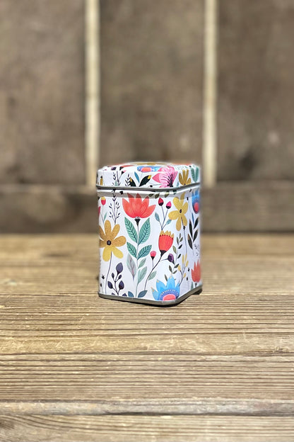 Plåtburk Mini blommig