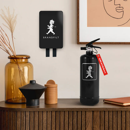 Brandfilt Solstickan Svart/silver