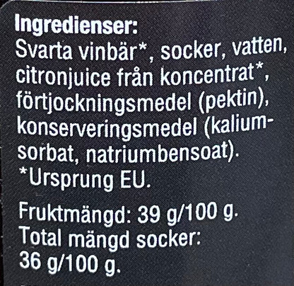 Svartvinbärssylt Nordic Crown
