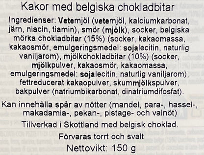 Belgiska chokladkakor